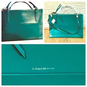 🆕💜 COACH New with Tags Authentic Leather Handbag